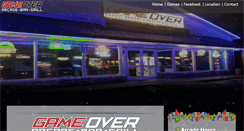 Desktop Screenshot of gameover-arcade.com