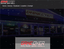 Tablet Screenshot of gameover-arcade.com